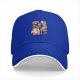 Black baseball cap with Kirby and assorted pastries graphic