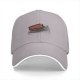 Black Baseball Cap With Coffin And Skeleton Graphic Print