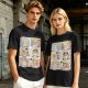 Art History Cat Themed Graphic T-Shirt Print Design