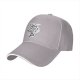 Black baseball cap with drink fine coffee skull cup graphic