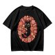 Olive T-Shirt With Cute Black Cat Holding Candy Surrounded By Sweets
