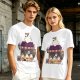 Olive T-Shirt With Ghost Ramen Shop Graphic