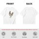 Olive Green T-Shirt With Vintage Rooster Graphic Print