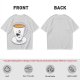 Olive Green T-Shirt With Dapper Cartoon Teacup Graphic