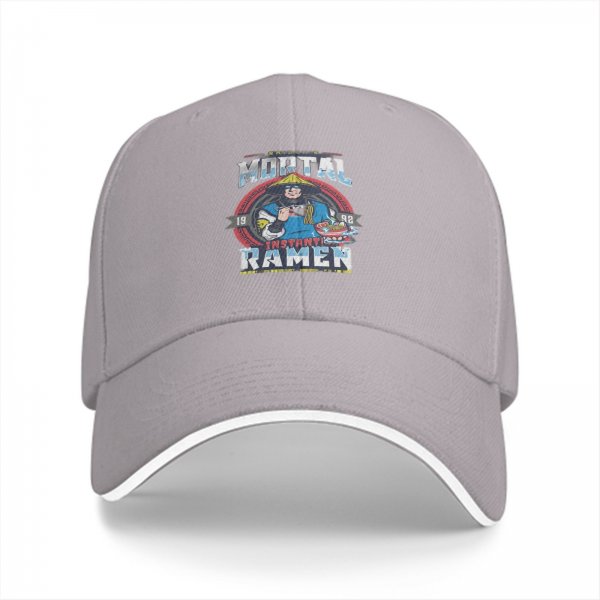 Mortal Instant Ramen Graphic Black Baseball Cap