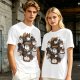 Olive T-Shirt With Cute S'mores Cat Graphic Design