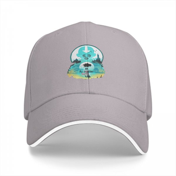 Avatar Themed Black Baseball Cap With Airbender Artwork