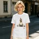 Olive T-Shirt With Surprised Peeking Chicken Graphic And Me? Text