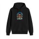 Black hoodie with Freddy Fazbear's Pizza Place graphic