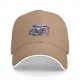 Black baseball cap with gothic teacup skull and rose print
