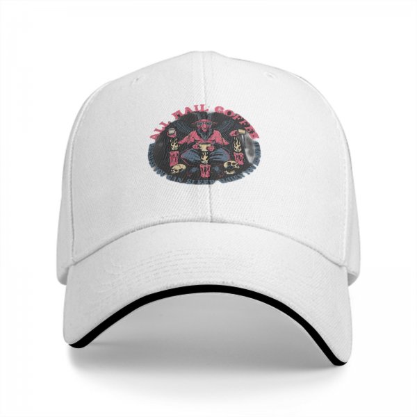 All Hail Coffee Demon Graphic Black Baseball Cap