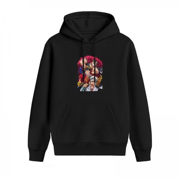One Piece Straw Hat and Super Rookies Anime Graphic Hoodie