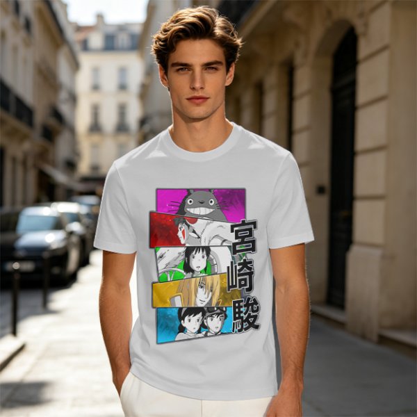 Studio Ghibli Anime Characters Graphic T-Shirt