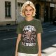 Caffeine Powers Activate! Cartoon Coffee T-Shirt Design