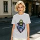 Olive T-Shirt With Grim Reaper Skull And Chain Heart Graphic