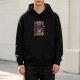Black Hoodie With Camp Cryptids Graphic Print