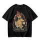 Olive T-Shirt Featuring the 'This Is Fine' Dog in Flames Holding Coffee