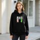 Black hoodie with 'Humans Are A Virus' alien unicorn graphic