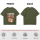 Olive T-Shirt with I Survived Another Playful Orange Cat Graphic