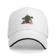 Black baseball cap with Christmas cactus and moogle festive print