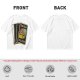 Olive T-Shirt with Retro Uno Wild Draw Four Card Graphic