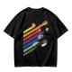 Studio Ghibli Characters Rainbow Stripe Graphic T-Shirt