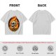 Olive T-Shirt With Roast In Peace Flaming Skull Graphic