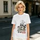 Olive T-Shirt With Raccoon Eating Pizza Trash Print Design