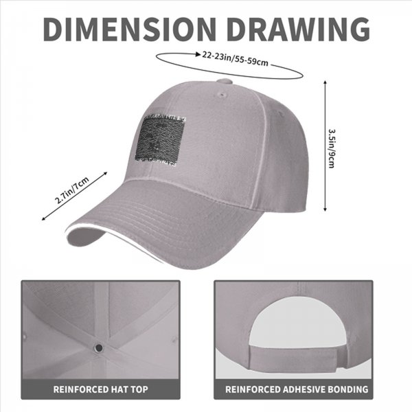 Black baseball cap with Sayama Hills Forest Spirits graphic print