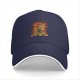 Black Baseball Cap With Mushroom Cloud Explosion Graphic Print