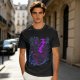 Olive Green T-Shirt With Neon Purple Avatar The Last Airbender Art Print