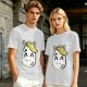 Olive T-Shirt With Cute Cartoon Horse Graphic Print