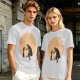 Olive T-Shirt With Moonlit Cowboy Silhouette Graphic