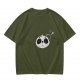 Olive Green T-Shirt With Cute Panda Bomb Graphic Print