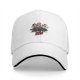 Black baseball cap with horror cartoon graphic and 'Small Talk Does' text