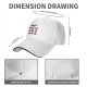 Black baseball cap with cute cat in red box graphic print