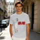 Olive T-Shirt With Metal Goose Solid Parody Graphic Print