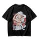 One Piece Gear 5 Luffy Graphic Print Olive T-Shirt