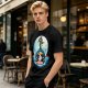 One Piece Brook Playing Violin on Laboon Whale Moon T-Shirt Print