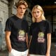 Olive T-Shirt with Cute Frog Graphic and Further Notice Text