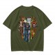 Olive T-Shirt With Cute How To Train Your Dragon Character Print