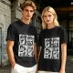 Olive T-Shirt with Retro Mario Brother Character Grid Art
