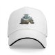 Black Baseball Cap With Fantasy Dragon Rider Landscape Art Print