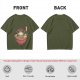 Olive T-Shirt With Frog In Ramen Bowl Japanese Art Print
