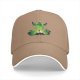 Black Baseball Cap With Green Ghostly Character Graphic