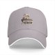 Black baseball cap with grumpy cat 'Humans are Stupid Change My Mind' print