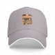 Black baseball cap with cute cat laundry shop graphic