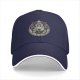 Black baseball cap with emotional support demon graphic