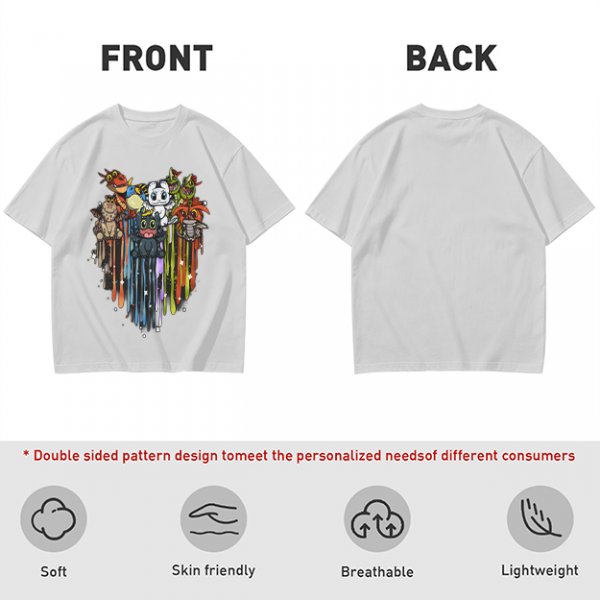 Olive T-Shirt With Cute How To Train Your Dragon Character Print