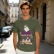 Olive T-Shirt With Ghost Ramen Shop Graphic